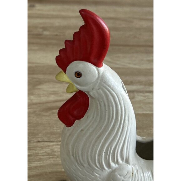 Vintage Ceramic Rooster Table Napkin Holder Centerpiece Mid Century Country - Picture 4 of 7